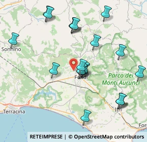 Mappa Via Ponte Gagliardo, 04022 Fondi LT, Italia (8.908)