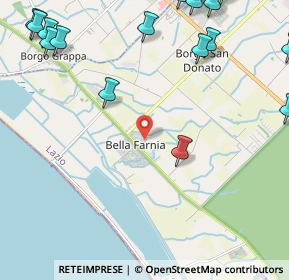 Mappa Viale delle Peonie, 04016 Sabaudia LT, Italia (3.6225)