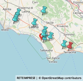 Mappa Viale delle Peonie, 04016 Sabaudia LT, Italia (15.09273)