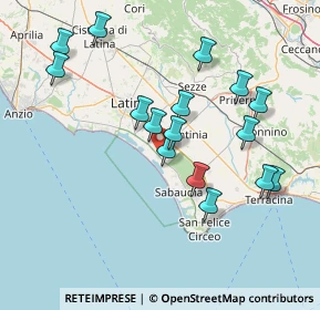 Mappa Viale delle Peonie, 04016 Sabaudia LT, Italia (15.83063)