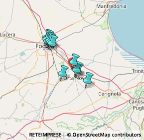 Mappa Via Lecce, 71041 Carapelle FG, Italia (11.0575)