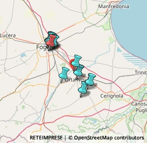 Mappa Via Lecce, 71041 Carapelle FG, Italia (12.0355)