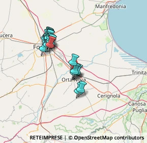 Mappa CARAPELLE KM. 692.800 STRADA ST. 16 71041, 71045 Orta Nova FG, Italia (12.645)