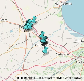 Mappa CARAPELLE KM. 692.800 STRADA ST. 16 71041, 71045 Orta Nova FG, Italia (10.05)