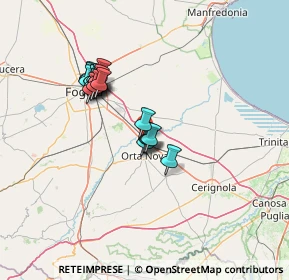 Mappa CARAPELLE KM. 692.800 STRADA ST. 16 71041, 71045 Orta Nova FG, Italia (12.355)