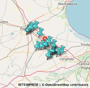 Mappa CARAPELLE KM. 692.800 STRADA ST. 16 71041, 71045 Orta Nova FG, Italia (9.8805)