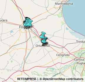 Mappa CARAPELLE KM. 692.800 STRADA ST. 16 71041, 71045 Orta Nova FG, Italia (13.591)