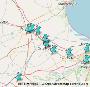 Mappa CARAPELLE KM. 692.800 STRADA ST. 16 71041, 71045 Orta Nova FG, Italia (15.95182)