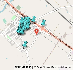 Mappa Via E. de Nicola, 71041 Carapelle FG, Italia (0.43448)