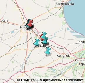 Mappa Via E. de Nicola, 71041 Carapelle FG, Italia (11.4705)