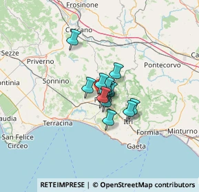 Mappa Angolo Cimitero, 04022 Fondi LT, Italia (6.60692)