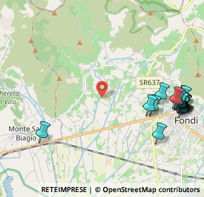 Mappa Via Cisternole, 04022 Fondi LT, Italia (2.9755)