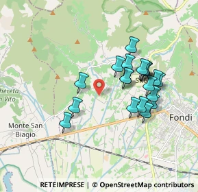 Mappa Via Cisternole, 04022 Fondi LT, Italia (1.7525)