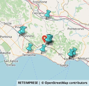 Mappa Via Cisternole, 04022 Fondi LT, Italia (12.9625)