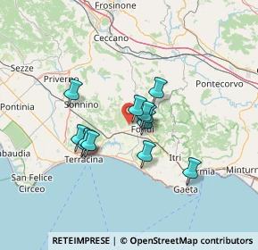 Mappa Via Cisternole, 04022 Fondi LT, Italia (10.72583)