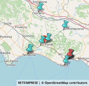 Mappa Via Cisternole, 04022 Fondi LT, Italia (15.96769)