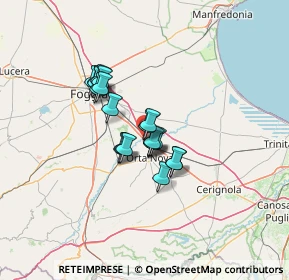 Mappa Via Risorgimento, 71041 Carapelle FG, Italia (9.457)