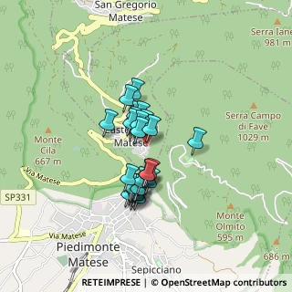 Mappa Via Campo, 81016 Castello del Matese CE, Italia (0.64286)