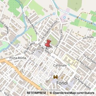 Mappa Via dei Volsci, 36, 04022 Fondi, Latina (Lazio)