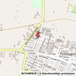 Mappa Via Orno, 25, 76015 Trinitapoli, Barletta-Andria-Trani (Puglia)