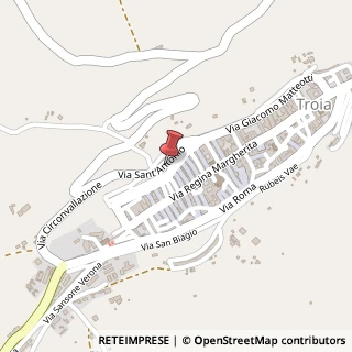 Mappa Via Sant'Antonio, 64, 71029 Troia, Foggia (Puglia)