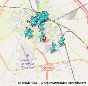 Mappa Viale Ignazio D'Addedda, 71122 Foggia FG, Italia (1.7345)
