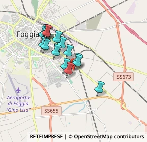 Mappa Viale Virgilio, 71122 Foggia FG, Italia (1.47)