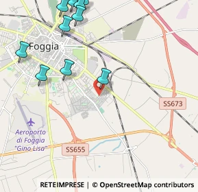 Mappa Via Kennedy John Fitzgerald, 71122 Foggia FG, Italia (2.95273)