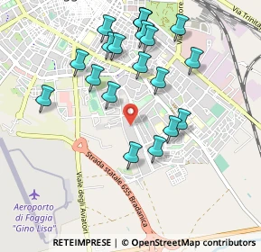 Mappa Viale Mahatma Gandhi, 71122 Foggia FG, Italia (1.0525)