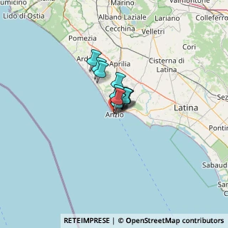 Mappa Via Desiderio Baccelli, 00042 Anzio RM, Italia (5.15273)