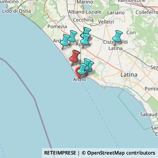 Mappa Via Oberdan Fratini, 00042 Anzio RM, Italia (10.99818)