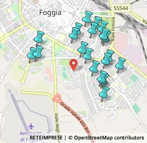 Mappa Via Giuseppe Mandara, 71122 Foggia FG, Italia (0.977)