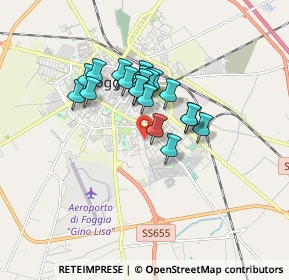 Mappa Via Cavotta Monsignor Luigi, 71122 Foggia FG, Italia (1.3145)