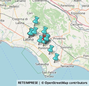 Mappa Str. Sant'Agata, 04018 Sezze LT, Italia (8.08818)