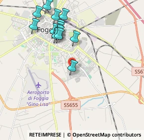 Mappa Via Lenotti Monsignore Giuseppe, 71122 Foggia FG, Italia (2.21571)