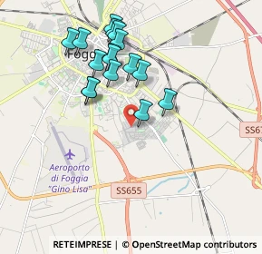 Mappa Via Lenotti Monsignore Giuseppe, 71122 Foggia FG, Italia (1.88688)