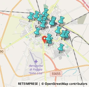Mappa Piazza Achille Donato Giannini, 71122 Foggia FG, Italia (1.616)
