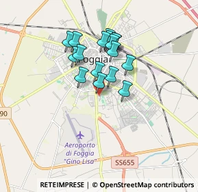 Mappa Piazza Achille Donato Giannini, 71122 Foggia FG, Italia (1.43235)