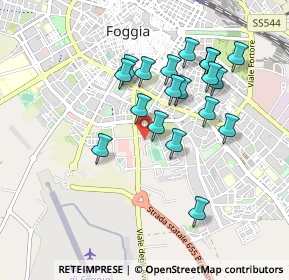 Mappa Piazza Achille Donato Giannini, 71122 Foggia FG, Italia (0.9065)