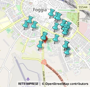 Mappa Piazza Achille Donato Giannini, 71122 Foggia FG, Italia (0.8595)