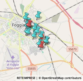 Mappa Via Antonio Regina, 71121 Foggia FG, Italia (1.35235)