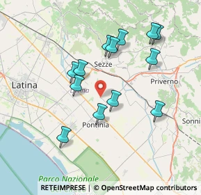 Mappa 04018 Pontinia LT, Italia (7.47462)