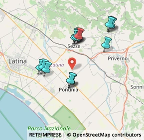 Mappa Via Migliara 46 Sx, 04018 Pontinia LT, Italia (7.14063)