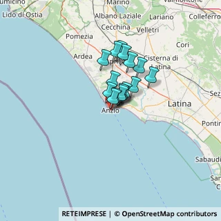 Mappa Via Giuseppe Mazzini, 00042 Anzio RM, Italia (8.20938)