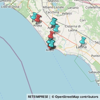 Mappa Via Giuseppe Mazzini, 00042 Anzio RM, Italia (11.66)