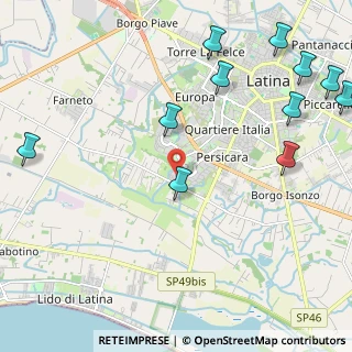 Mappa Via Gerolamo Frescobaldi, 04100 Latina LT, Italia (3.08636)