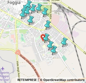 Mappa Via Grecia, 71100 Foggia FG, Italia (1.09615)