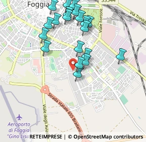 Mappa 71122 Foggia FG, Italia (1.063)