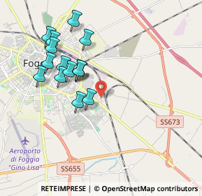 Mappa Foggia corso del mezzogiorno 3 trav, 71100 Foggia FG, Italia (1.974)