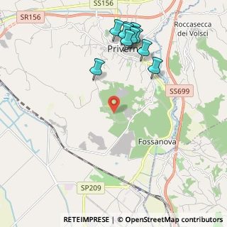Mappa Via S. Spirito, 04015 Priverno LT, Italia (2.68818)